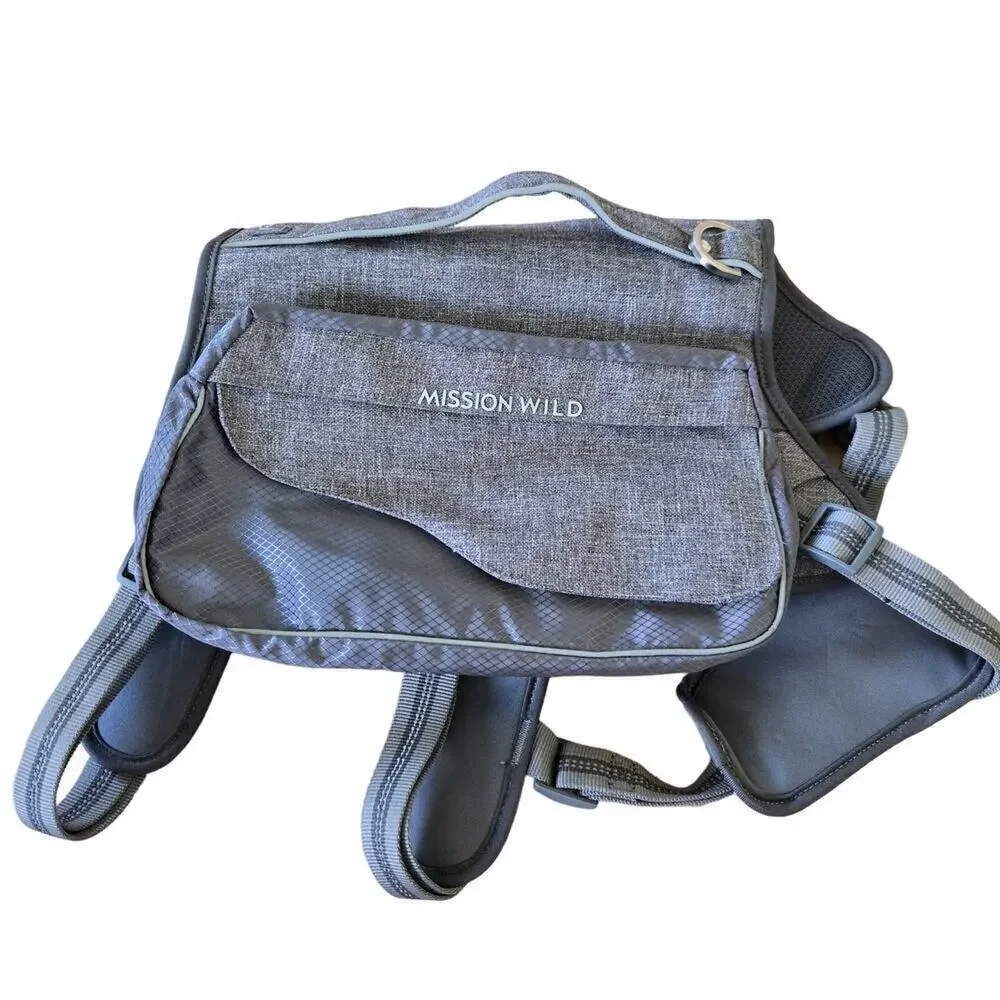 Mission Wild Dog Day Pack Harness Saddle Bag Hiking Outdoor Richmond XL